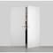 Sartodoors Modern Solid Double Hidden Door with Handle, Planum 0010 Primed with Silver Hidden Frame 56" x 80" PLANUM0010DHF-PR-56 x 80-RH-O - alternate 1