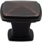 Designperfect 1-3/16 Overall Length Square Cabinet Knob, Brushed Oil Rubbed Bronze DPA-S77KORB - alternate 1