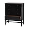 Baxton Studio Brantley Spindle Chest with Four Drawers, Black 272-14807-ZORO - alternate 2