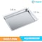 Amgood 13 in. x 18 in. 19 Gauge Half Size Aluminum Bun / Sheet Pan. AMG SBP-19G-1813-1PK-Z - alternate 2