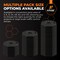 Xpose Safety 13 lb Octagon Rubber Base for Delineator Post, 12PK BASE-O-13-12-X - alternate 2