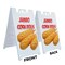 Signmission Jumbo Corndogs, A-Frame & 2 Decals Installed, Heavy-Duty Plastic Frame SBHD-D-2436-Jumbo Corndogs - alternate 2
