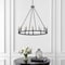 Jonathan Y Oberto 36" 12-Light Iron Classic Industrial Ring LED Chandelier, Oil Rubbed Bronze JYL7497A - alternate 4