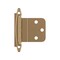 Amerock 3/8in 10mm Inset Non-Self Closing Face Mount Champagne Bronze Cabinet Hinge, 1 Pair BPR3417CZ - alternate 1