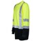 Tapetech High Visibility Safety Shirt, Taped, Black Bottom, LS - Large PWW-HV-TBY-LS-2 - alternate 2