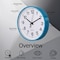 Clockswise Blue 12-In Analog Clock - Silent, Non-Ticking for Wall - Battery-Operated Perfect for Home QI004744.BL.12 - alternate 2