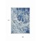 Homeroots 9' X 12' Navy Blue And Ivory Abstract Washable Indoor Outdoor Area Rug 614297 - alternate 2