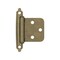 Amerock Variable Overlay Self-Closing, Face Mount Burnished Brass Hinge - 1 Pair BPR3429BB - alternate 1