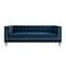 Homeroots 85" Navy Blue Velvet Wood Sofa 543933 - alternate 1