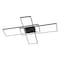 Jonathan Y Palco 39" Contemporary Minimalist Metal Adjustable Dimmable Geometric Integrated LED Flush Mount, Bla JYL7152A - alternate 1