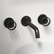 Vigo Cass Two Handle Wall Mount Bathroom Faucet in Matte Black VG05007MB - alternate 4