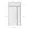 Vdomdoors Front Exterior Prehung Metal-Plastic Door, Manux 8113 White Silk, Side and Top Sidelite Transom, Of MANUX8113EXD-WS-W32+14xH80+14-LH - alternate 3