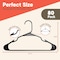 Campior Premium Black Clothes Hangers, Slim, Durable, with Shoulder Grooves for Coats and Laundry, 80PK CMPPLH80BK - alternate 2