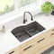 Elkay Sink, 22 in W x 33 in L x 10 in H ELGHU3322RGT0C - alternate 2