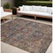 Homeroots 10' X 14' Red Orange And Blue Oriental Washable Indoor Outdoor Area Rug 563843 - alternate 1