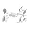 K&M Mfg Lower Cab Kit for New Holland-Ford 6700 Series Tractors Black Vinyl 4035 - alternate 2