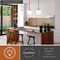 Vaxcel Linden 1-Light Matte Black Mid-Century Modern Globe Pendant Light with Opal Glass Shade P0455 - alternate 3