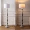 Jonathan Y Trisha 61.5 in. French Country Classic Distressed Resin Spindle Candlestick LED Floor Lamp, White Was JYL3060B - alternate 3