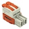Wago Lever Wire Connector, 4 AWG Max, 2 Port, Gray, Polybutylene Terephthalate Insulation, 600 V, 66 A 832-1102/037-000 - alternate 2