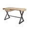 Homeroots 50" Gold and Black Aluminum Writing Desk 491400 - alternate 1