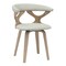 Leisuremod Modern Wooden Dining Chair, Washed Walnut Frame in Light Grey, Klyne Collection KCWW-22LGR - alternate 1