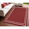 Homeroots 4' X 6' Brick Red And Ivory Indoor Outdoor Area Rug 545495 - alternate 2