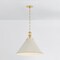 Hudson Valley Lighting Painted No. 2 Pendant in Aged Brass/Off-White by Mark D. Sikes MDS352L-AGB/OW - alternate 4