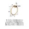 Amerock Monument Champagne Bronze Contemporary 6-1/2 in 165 mm Length Towel Ring BH36082CZ - alternate 2