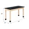 Diversified Spaces Rectangle Tbl, Plain Apron, 54" W, 56" L, 36" H, Epoxy Resin, black P7206M36N - alternate 2