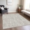 Homeroots 10' X 14' Taupe And Beige Striped Washable Indoor Outdoor Area Rug 583473 - alternate 2