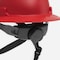 Ironwear Type 2 Class C Vented Full Brim Safety Helmet w/ Chin Strap, Red 3969-R - alternate 3