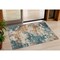 Homeroots 3' X 5' Teal Blue And Copper Abstract Washable Indoor Outdoor Area Rug 631975 - alternate 1