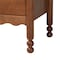 Baxton Studio Hoffman Dresser with Scalloped Apron and Turned Legs, Walnut Brown 272-14821-ZORO - alternate 3