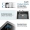 Wrightmaster 30 in. Drop-In Single Bowl 20 Gauge Black Stainless Steel Kitchen Sink with Drain and Hook ZOR-02D301908 - alternate 2