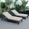 Leisuremod Chelsea Modern Outdoor Chaise Lounge Chair With Beige Cushions CLBL-77BG2 - alternate 3