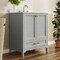 Flash Furniture Haven 30in. Vanity w/Sink, Storage Cabinet w/Gold Hardware, Bottom Drawer, Marble Countertop, Gry FS-BN-4-30-KD-GY-HDGLD-GG - alternate 3