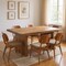 Homeroots 74" Brown Wood Double Pedestal Base Live Edge Dining Table 565236 - alternate 3