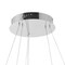Jonathan Y Brice 24" 2-Light Modern Contemporary Metal Round Integrated LED Pendant, Chrome JYL7204C - alternate 2