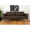 Homeroots 87" Brown Sofa With Black Legs 480933 - alternate 2