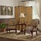 Homeroots 72" Brown Iron Folding Three Panel Screen Room Divider 274642 - alternate 2