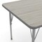 Flash Furniture Wren 72 in x 30 in Adjustable Height Activity Table, Thermal Laminate Top, Short Legs, Light Gray XU-A3072-REC-LTGRY-T-P-GG - alternate 2