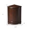Homeroots 23in Dark Brown Standard Accent Cabinet 389715 - alternate 2