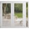 Vdomdoors Front Exterior Prehung Metal-Plastic Double Doors Frosted Glass / MANUX 8102 White Silk / Office Co MANUX8102DEXD-WS-W72+16xH80-LH-I - alternate 1