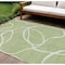 Homeroots 10' X 14' Artichoke Green And Ivory Abstract Washable Indoor Outdoor Area Rug 597456 - alternate 1
