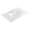 Whitehaus Collection 37 in Countertop Vanity Sink with Integrated Rectangular Bowl, Faucet Drilling and Overflow WHCS3722-3H - alternate 1