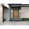 Vdomdoors Steel Double Doors Deux 1713 Natural Oak 2 White Sidelight Exterior Windows Stainless Inserts Doubl DEUX1713DEXD-OAKW-RH-W16+72+16 x H80 - alternate 2