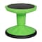 Flash Furniture Lucas Fixed Height Kids Flexible Active Stool w/Non-Skid Bottom in Green, 12in. Seat Height BFT-9001F-12-GRN-GG - alternate 4