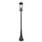 Z-Lite Tiberius 6 Light Outdoor Post Mounted Fixture, Black/Clear Seedy, 14.25 In W x 116.75 In H 5017PHXLR-564P-BK - alternate 1