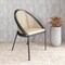 Leisuremod Urbane Collection Modern Dining Chair With Wicker back in Cream, 2PK UC21WCR2 - alternate 3