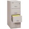 Fireking 4 Drawer, 1 Hr Fire & Impact Rated, Vertical, 31" depth Letter Platinum 4-1831-CPL - alternate 2